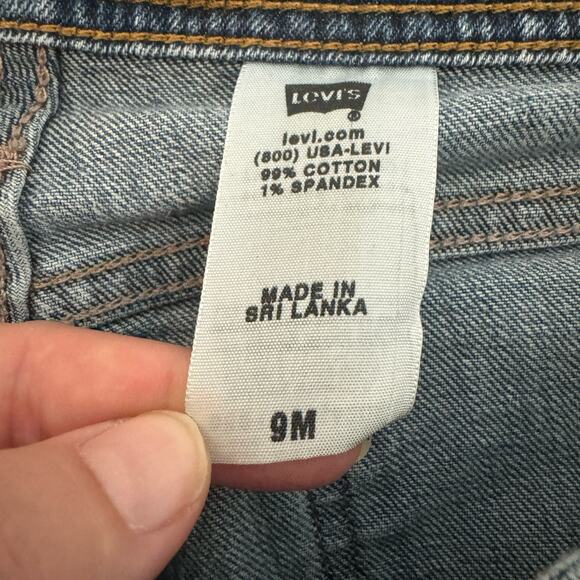 Levi's 518 Superlow Bootcut Jeans Sz 9M Blue VTG Y2K Grunge Low Rise Stretch - Picture 6 of 12